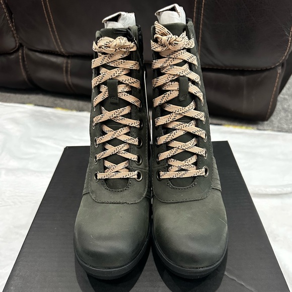 Sorel Women's Lexie Wedge Boots Dark Slate Waterproof - Picture 4 of 5